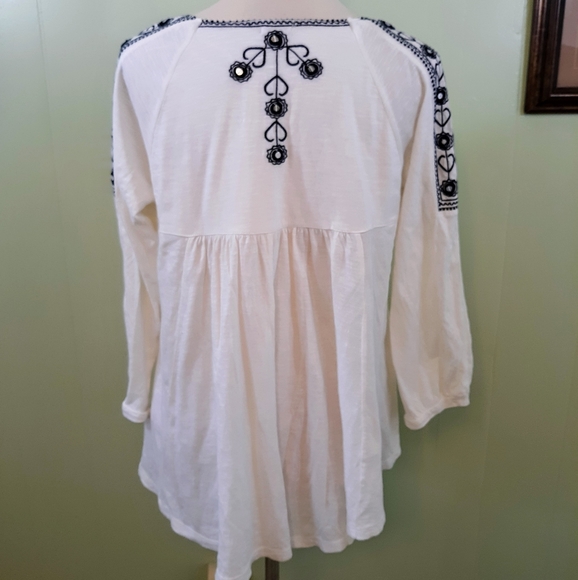 Chip & pepper cotton embroidery boho top sz XS - Picture 2 of 5